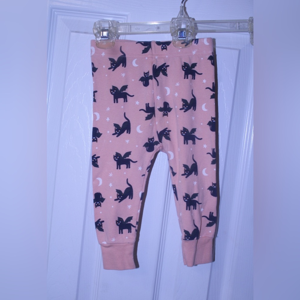 Old Navy 12-18M Halloween Pink Leggings with bats